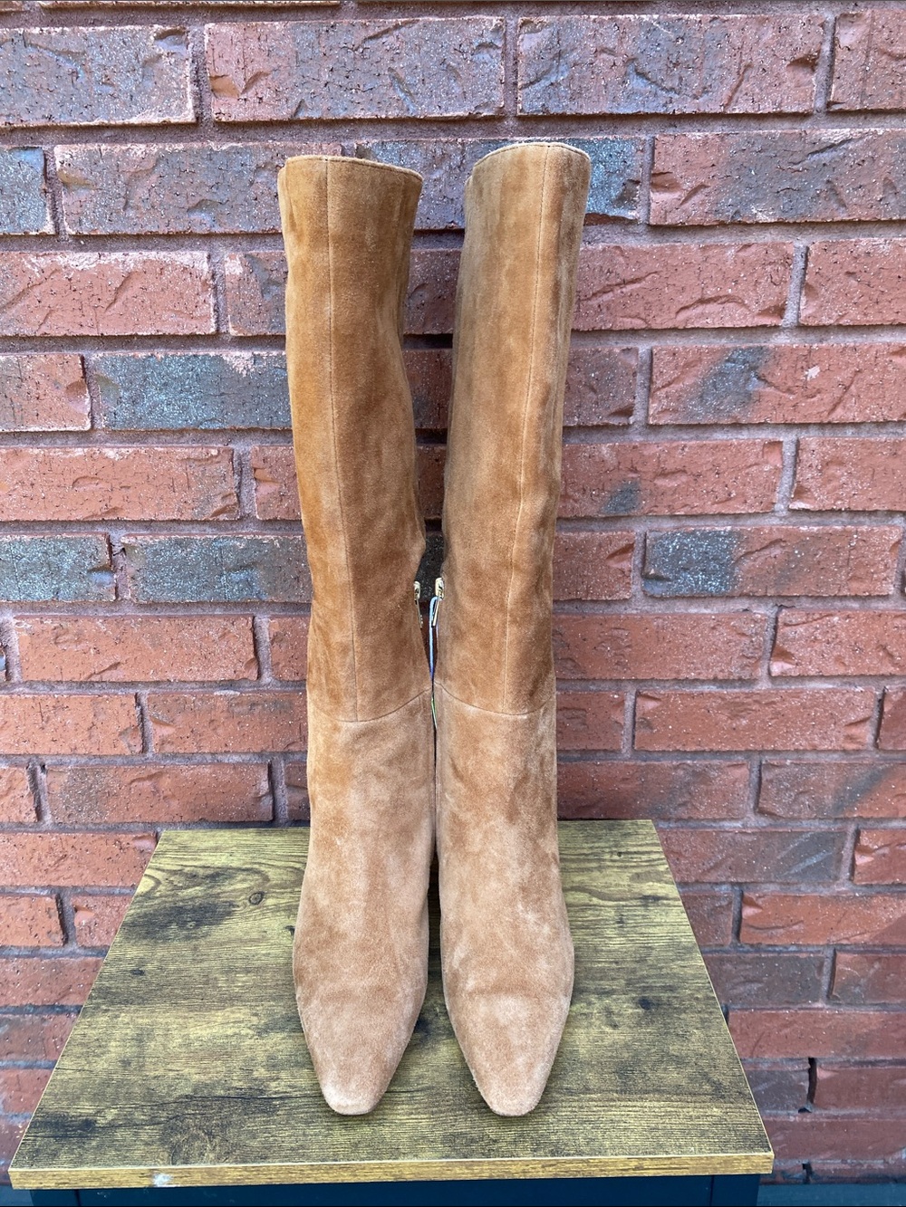 NWT Sam Edelman Tan Suede Knee-High Boots 8 - Picture 2 of 9